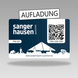 Wiederaufladung Sangerhausen-Gutschein