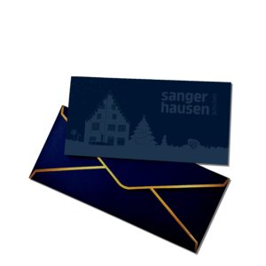 Sangerhausen-Gutschein "Weihnachtsedition" per Post